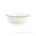 Pet Feeding Bowl 2 Sizes White Ceramic